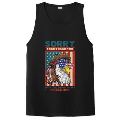 Sorry I Cant Hear You Over The Sound Of My Freedom Eagle PosiCharge Competitor Tank