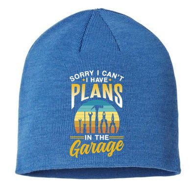 Sorry I Can't I Have Plans In The Garage Sayings Hobby Gift Sustainable Beanie