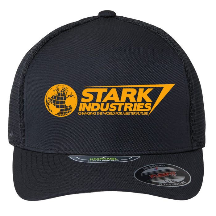 Stark Industries Changing The World For A Better Future Flexfit Unipanel Trucker Cap