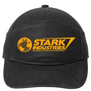 Stark Industries Changing The World For A Better Future 7-Panel Snapback Hat