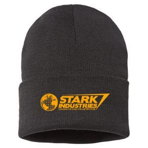 Stark Industries Changing The World For A Better Future Sustainable Knit Beanie