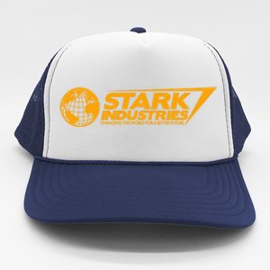 Stark Industries Changing The World For A Better Future Trucker Hat