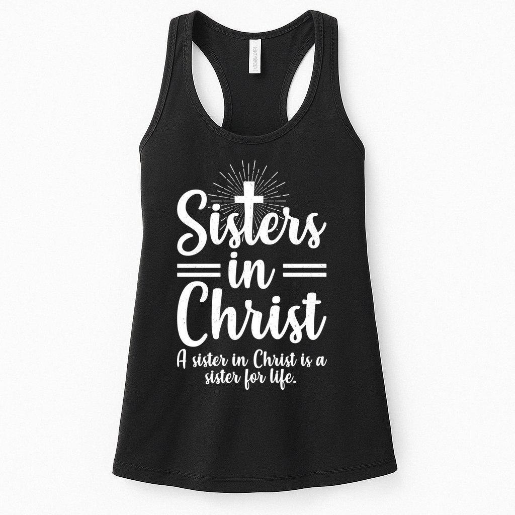 Sisters In Christ Is A Sister For Life Womens Tank Top