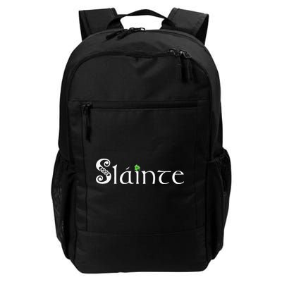 Slainte! Irish Cheers St Patrick's Day Leprechaun Toast Daily Commute Backpack