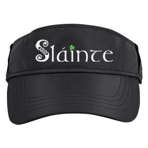 Slainte! Irish Cheers St Patrick's Day Leprechaun Toast Adult Drive Performance Visor