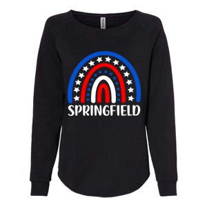 Springfield Illinois Cute Gift I Love Springfield Usa Gift Womens California Wash Sweatshirt