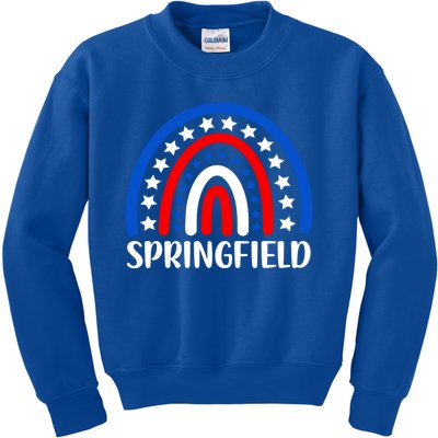 Springfield Illinois Cute Gift I Love Springfield Usa Gift Kids Sweatshirt