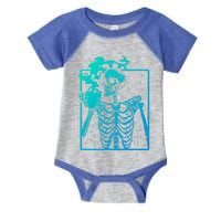 Skeleton Ing Coffee Back Design White Funny Gift Infant Baby Jersey Bodysuit