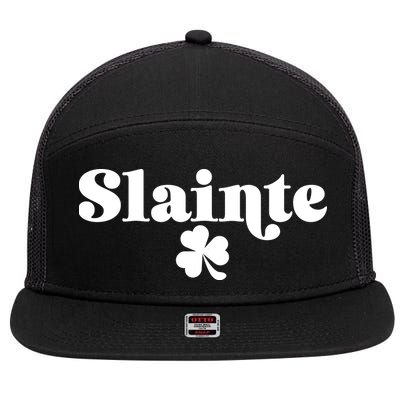 Slainte Irish Cheers 7 Panel Mesh Trucker Snapback Hat