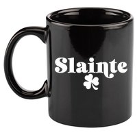 Slainte Irish Cheers 11oz C Handle Ceramic Mug