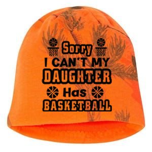 Sorry I Can't My Daughter Has Basketbal Team Sport Bball Kati - Camo Knit Beanie