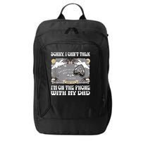 Sorry I CanT Talk IM On The Phone With My Dad Ouija Board City Backpack