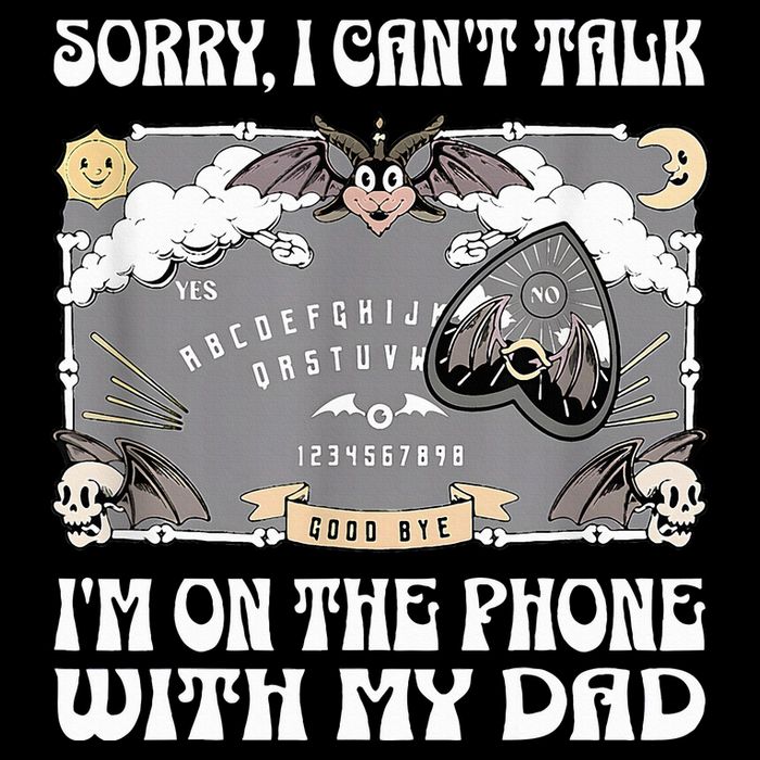 Sorry I CanT Talk IM On The Phone With My Dad Ouija Board Drawstring Bag