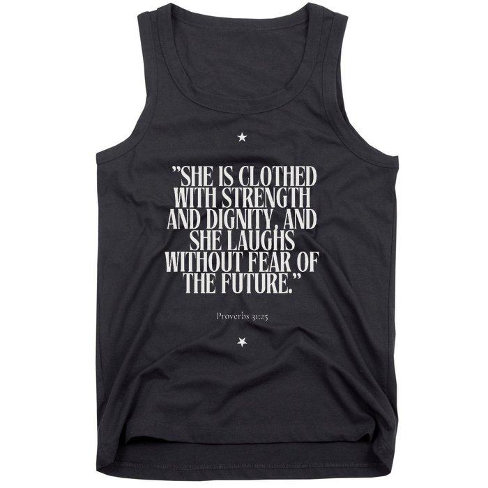 She Is Clothed With Strength Tank Top