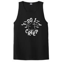 So I Creep Ghost Halloween Funny VNeck PosiCharge Competitor Tank