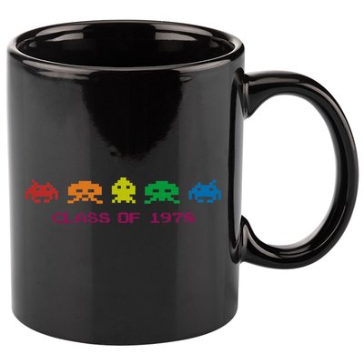 SPACE INVADERS Class Of 1978 11oz C Handle Ceramic Mug