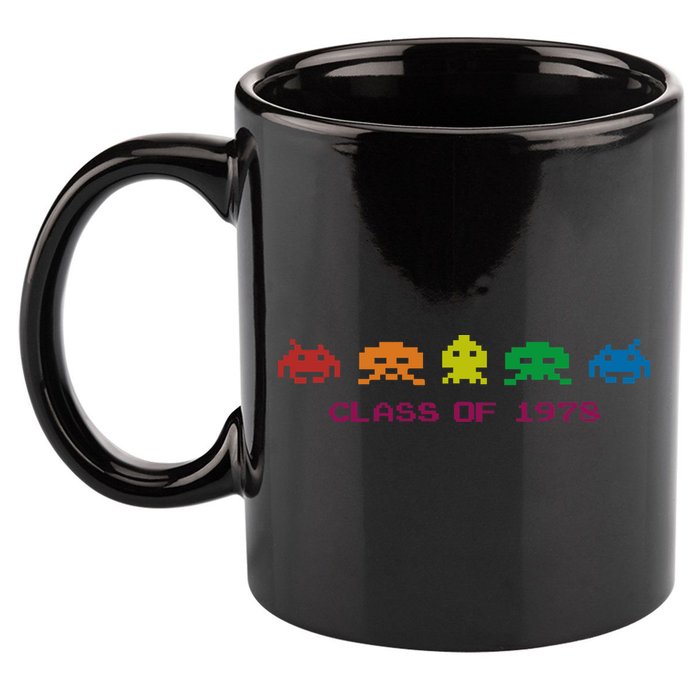 SPACE INVADERS Class Of 1978 11oz C Handle Ceramic Mug