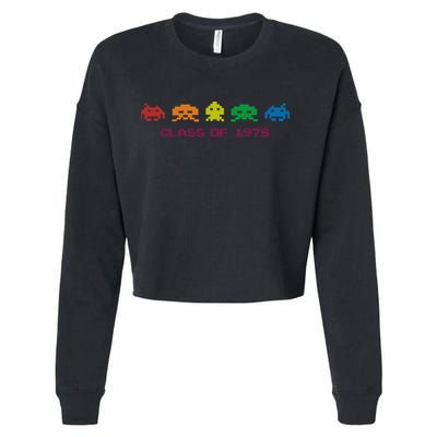SPACE INVADERS Class Of 1978 Cropped Pullover Crew