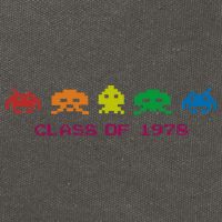 SPACE INVADERS Class Of 1978 Cotton Canvas Backpack