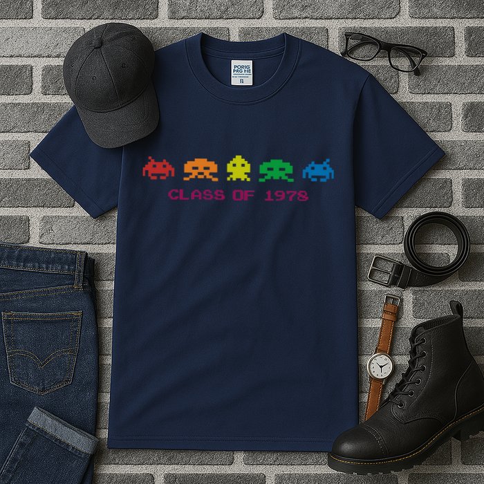 SPACE INVADERS Class Of 1978 Tall T-Shirt
