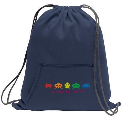 SPACE INVADERS Class Of 1978 Sweatshirt Cinch Pack Bag