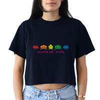SPACE INVADERS Class Of 1978 Crop Top