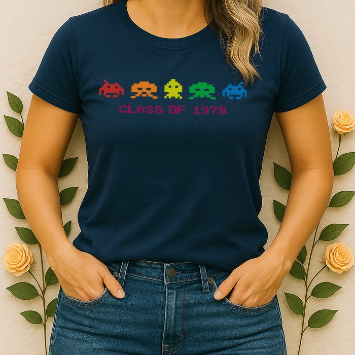SPACE INVADERS Class Of 1978 Womens T-Shirt