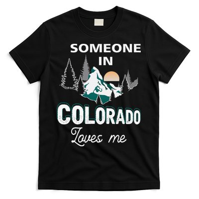 Someone In Colorado Loves Me Vintage Sunset Mountain T-Shirt