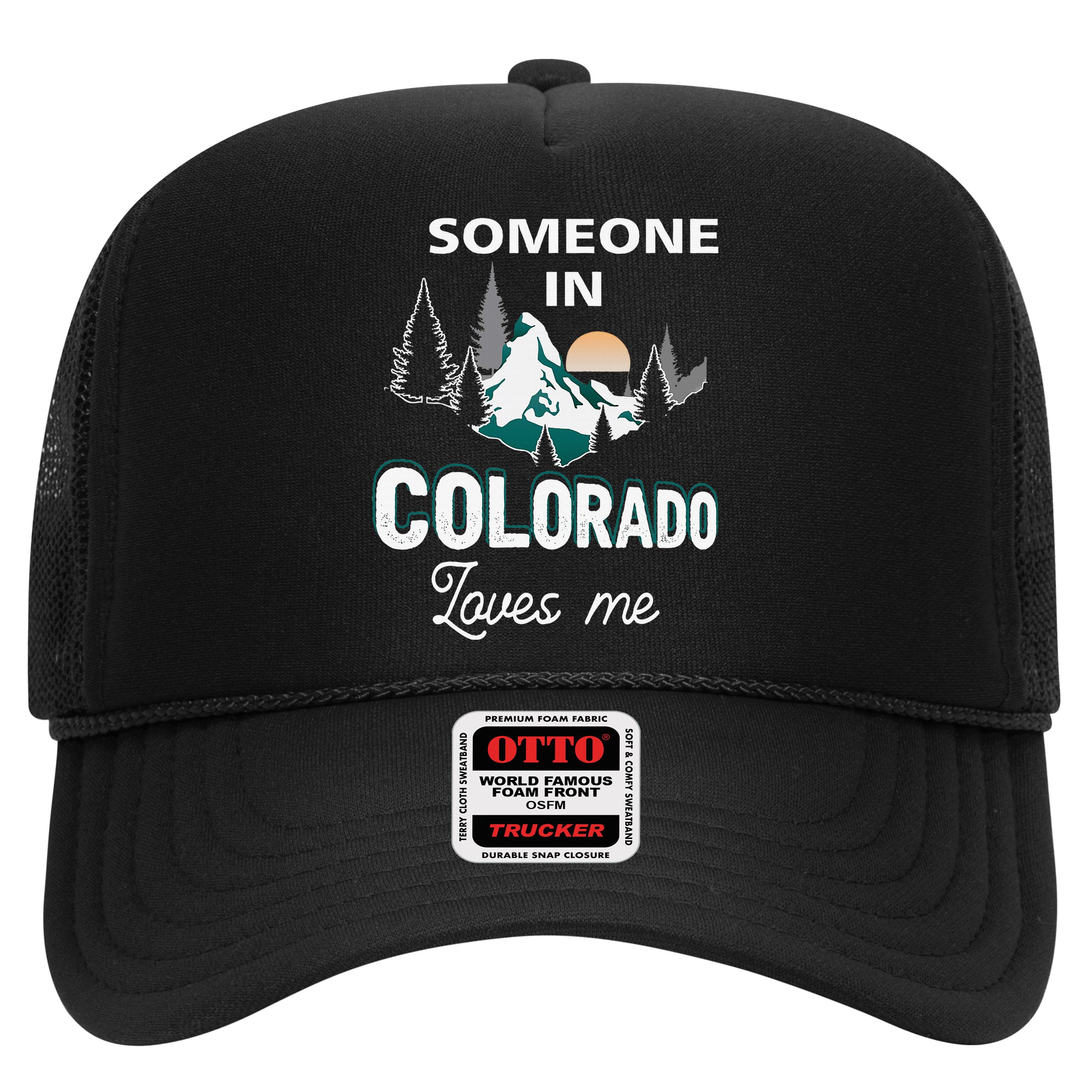 Someone In Colorado Loves Me Vintage Sunset Mountain Hat
