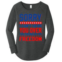 Sorry I Cant Hear You Over The Sound Of My Freedom Women's Perfect Tri Tunic Long Sleeve Shirt