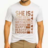 She Is Confident Strong Motivated Happy Beautiful Cooling Performance Crew T-Shirt