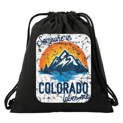 Someone In Colorado Loves Me Drawstring Bag