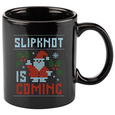 Santa Is Coming 11oz C Handle Ceramic Mug