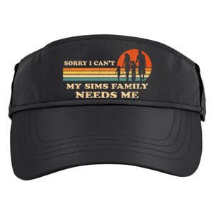 Sorry I Can't My Sims Family Needs Me Novelty Sarcastic Adult Drive Performance Visor