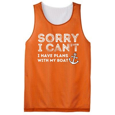 Sorry I CanT I Have Plans With My Boat Captain & Boating Mesh Reversible Basketball Jersey Tank