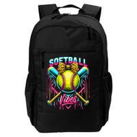 Softball Ice Cream Drip Coquette Bow Softball Vibes Backpack