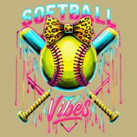 Softball Ice Cream Drip Coquette Bow Softball Vibes Cooling Performance Long Sleeve Crew