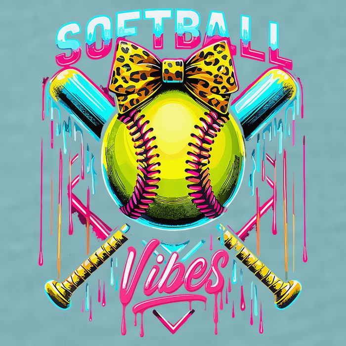 Softball Ice Cream Drip Coquette Bow Softball Vibes Sueded Cloud Jersey T-Shirt