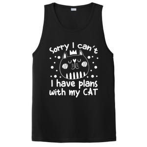 Sorry I Can't I Have Plans With My Cat Gift PosiCharge Competitor Tank