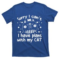 Sorry I Can't I Have Plans With My Cat Gift T-Shirt