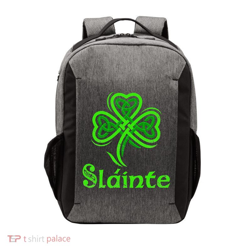 Slainte Irish Cheers Good Health St Patricks Day Slainte Vector Backpack
