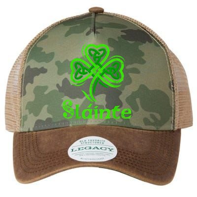 Slainte Irish Cheers Good Health St Patricks Day Slainte Legacy Tie Dye Trucker Hat