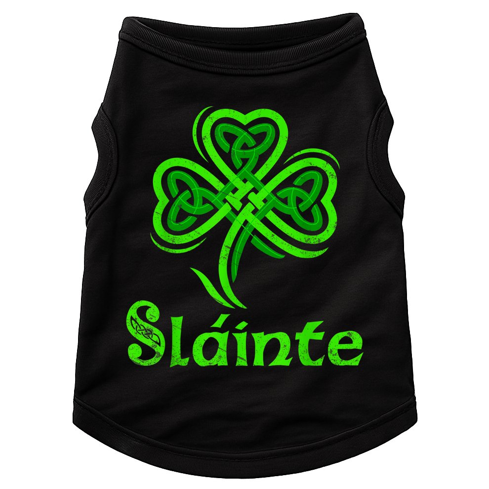 Slainte Irish Cheers Good Health St Patricks Day Slainte Doggie Tank