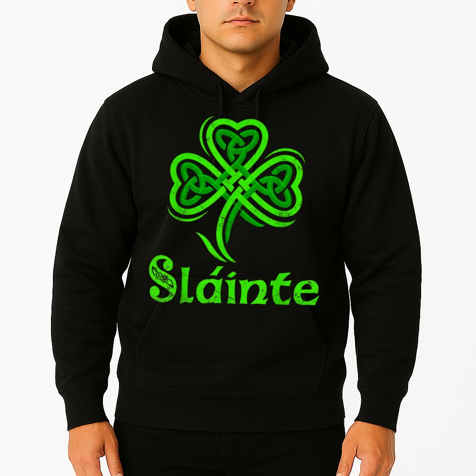 Slainte Irish Cheers Good Health St Patricks Day Slainte Hoodie