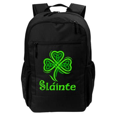 Slainte Irish Cheers Good Health St Patricks Day Slainte Backpack