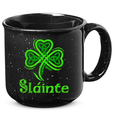 Slainte Irish Cheers Good Health St Patricks Day Slainte 15oz Campfire Ceramic Mug