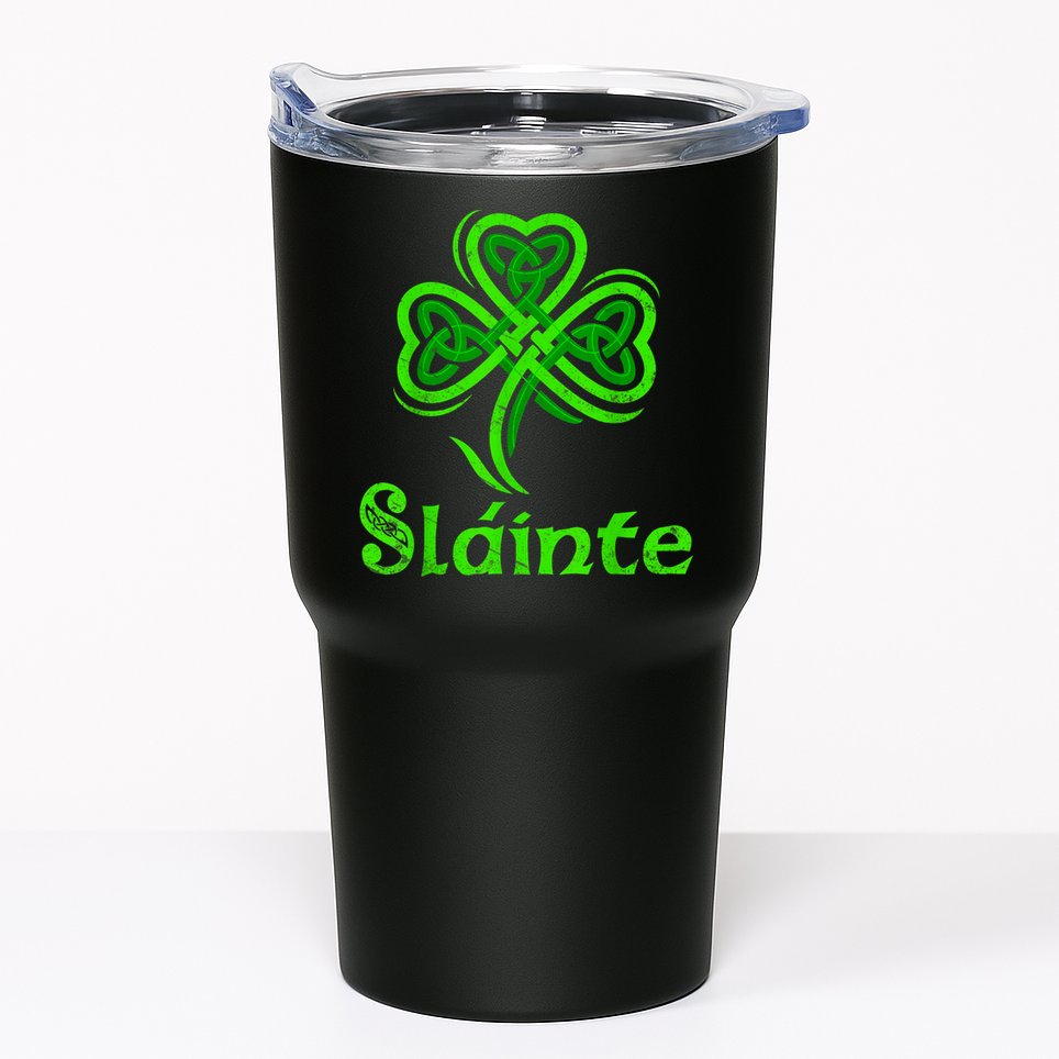 Slainte Irish Cheers Good Health St Patricks Day Slainte Tumbler