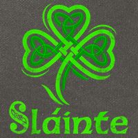 Slainte Irish Cheers Good Health St Patricks Day Slainte Cotton Canvas Backpack