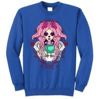 Skeleton Ing Cup Of Coffee Need Morning Coffee Gift Sweatshirt