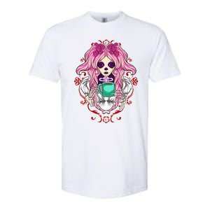 Skeleton Ing Cup Of Coffee Need Morning Coffee Gift Softstyle CVC T-Shirt